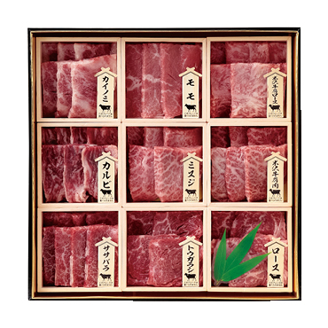 米沢牛・鹿児島県産黒毛和牛焼肉用詰合せ御膳